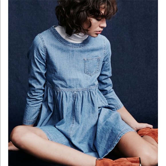 BDG Dresses & Skirts - BDG Blue Jean Baby Doll Dress